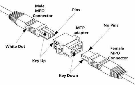 тип кабельного соединителя хобота 12F MPO-MPO